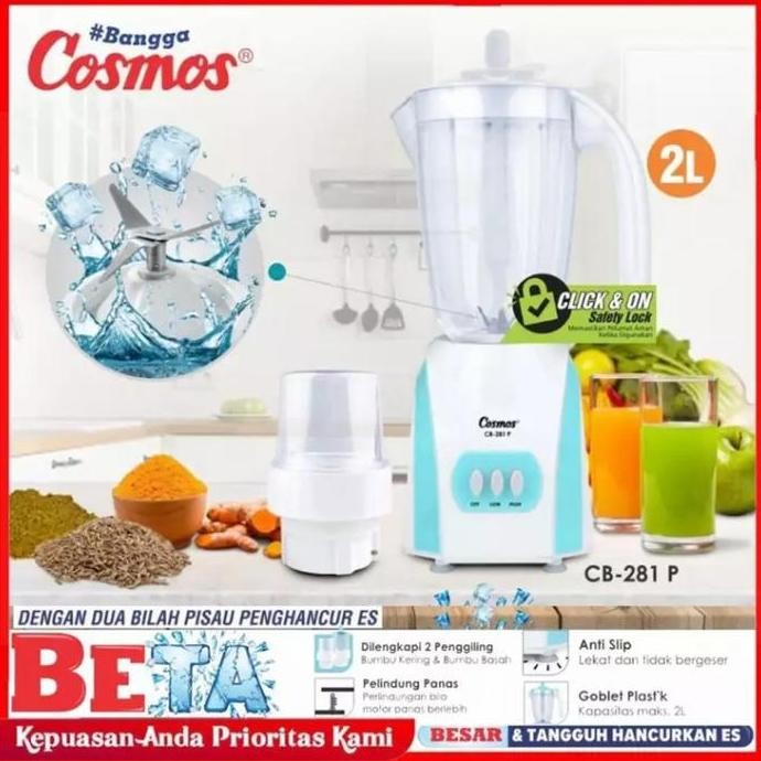 Tersedia Blender Cosmos CB 281P 2in1 2L "Beta" / Blender Cosmos