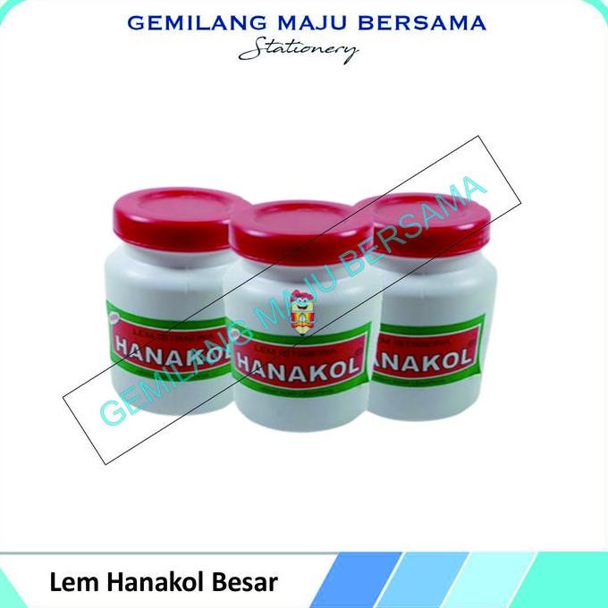 

BRG BARU Lem Kertas Hanakol Besar / Jumbo (Harga Per Pak = 6bh)