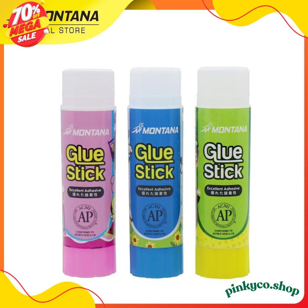 

Montana Glue Stick Fancy 10G 24 Pcs Excellent Adhesive Lem Batang Perekat Gsf-10 / 10Gr - Box Flash Sale! Diskon Hingga 70%
