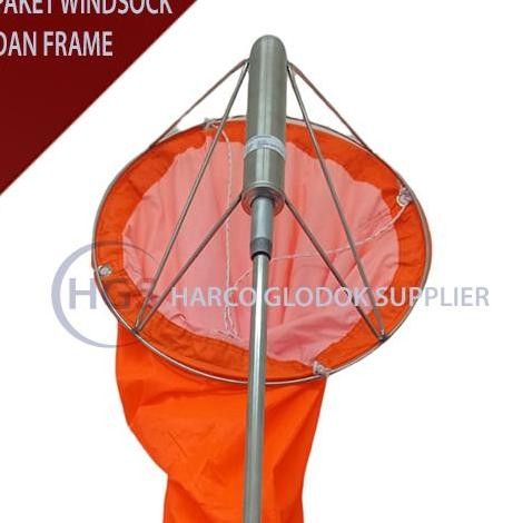 TERBARU - Paket hemat windsock 30 cm - windsock orange - Frame windsock