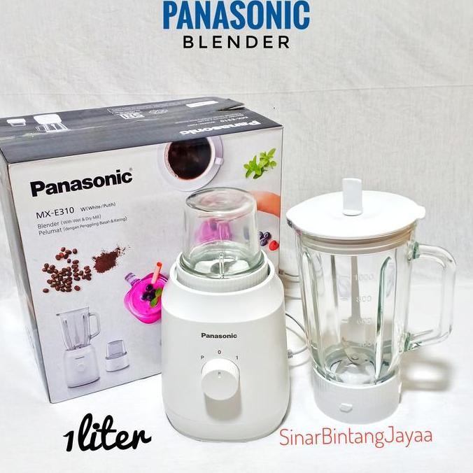 Tersedia PANASONIC Blender 1 Liter Kaca MXE310 Blender 1 Liter PANASONIC Kaca