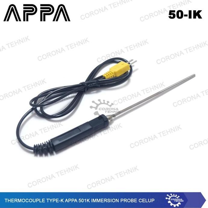 Murah Thermocouple Type-K Appa 50Ik Immersion Probe Celup