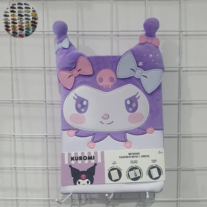 

READY Loungerfly Sanrio Stationary Kuromi Cosplay Plush Journal,ORI. NEW