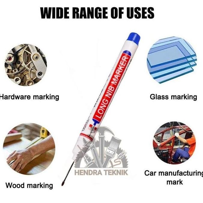 

KNH - SPIDOL LONG NIB TIP MARKER SEPIDOL TUKANG ALAT TULIS PENANDA PULPEN KEPALA PANJANG