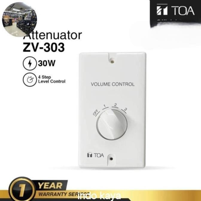 Toa zv303 attenuator 30watts Toa ZV303 garansi resmi toa