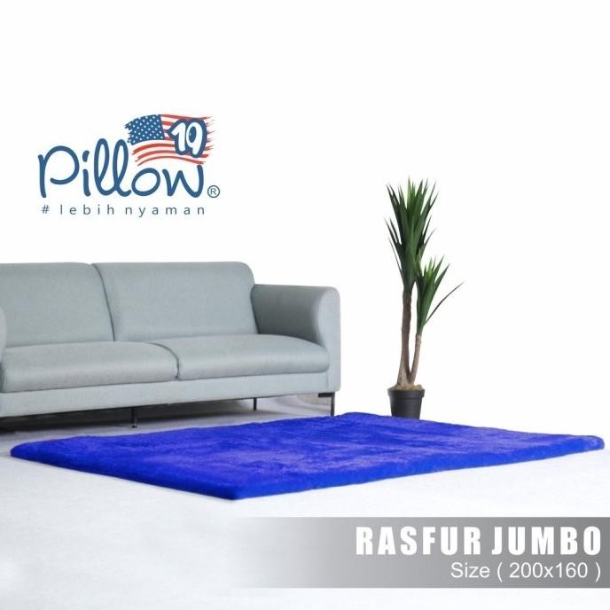 (Allthebest) KARPET BULU JUMBO PILLOW ORIGINAL UK 210x160cm tebal -+ 5cm
