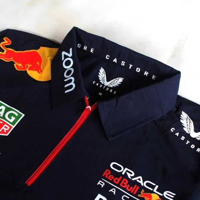 (Allthebest) POLO SHIRT REDBULL CASTORE MOTOGP TEAM 2023 GRADE ORIGINAL KAOS PRIA
