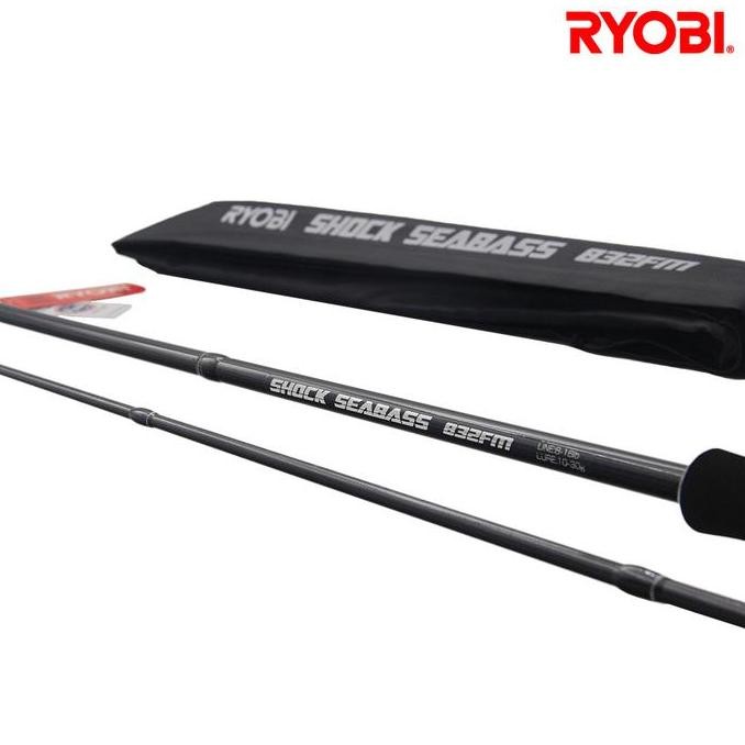 Tersedia Joran Pancing Ryobi Shock Seabass (Fuji) Fishing Rod Spinning
