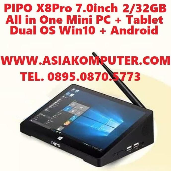 PIPO X8Pro 7inch 2/32GB MiniPC All In One AIO PC DualOS Win10 Android