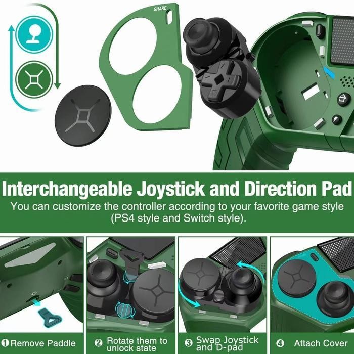 Stick Stik Wireles Controller Gamepad For Ps4/Ios/Android/Pc-Q300 Original Dan Terpercaya