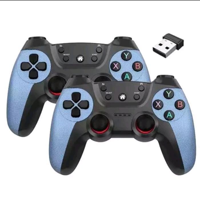 Gamepad Double Wireless Turbo - Joystick Pc Controller Gaming Komputer Wireless Turbo 2.4Ghz Origina