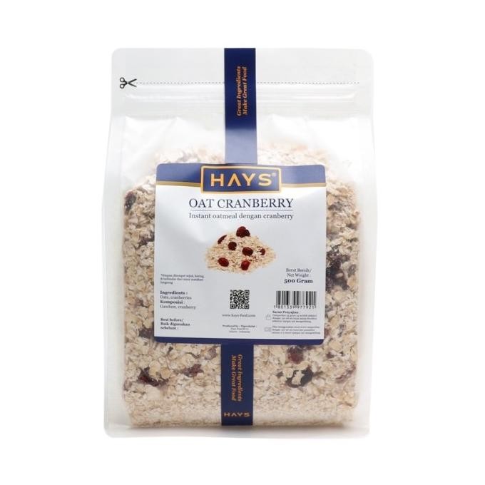 

Oatmeal Cranberry 500 Gram / Instant Oatmeal Dengan Cranberry Hays Terlaris