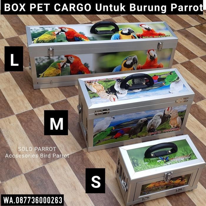 Pet Box Cargo Untuk Burung Parrot Ukuran S Original Dan Terpercaya