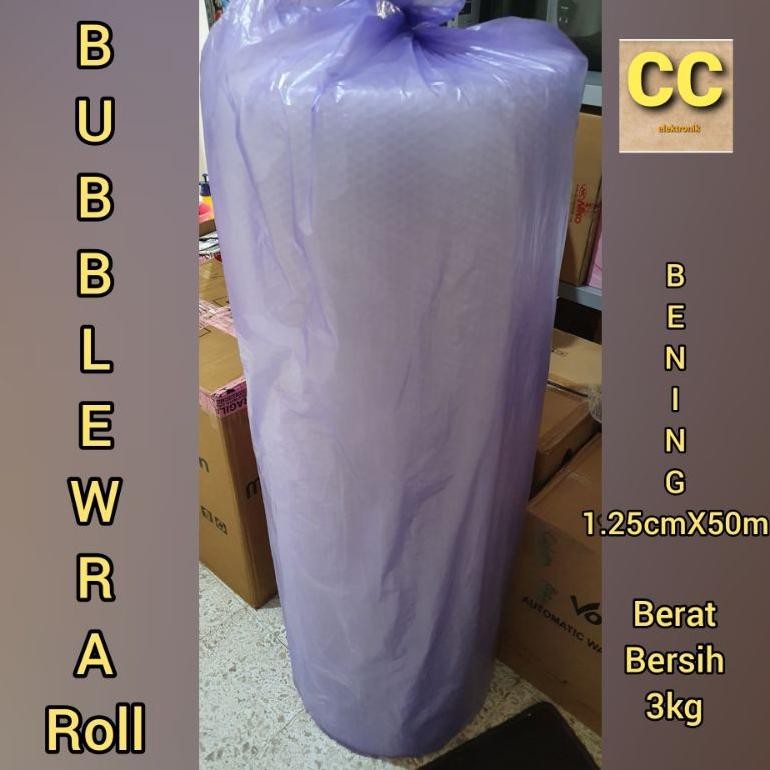 

Produk Baru!! Bubble Wrap Bening 125cm x 50m Roll 3kg Tebal Kualitas Premium