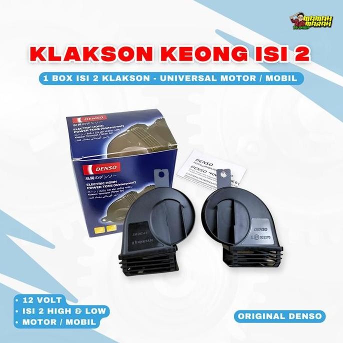 KLAKSON KEONG DENSO ORIGINAL KLAKSON KEONG MOTOR MOBIL DENSO KEONG WATERPROOF KLAKSON DENSO  MOTOR K
