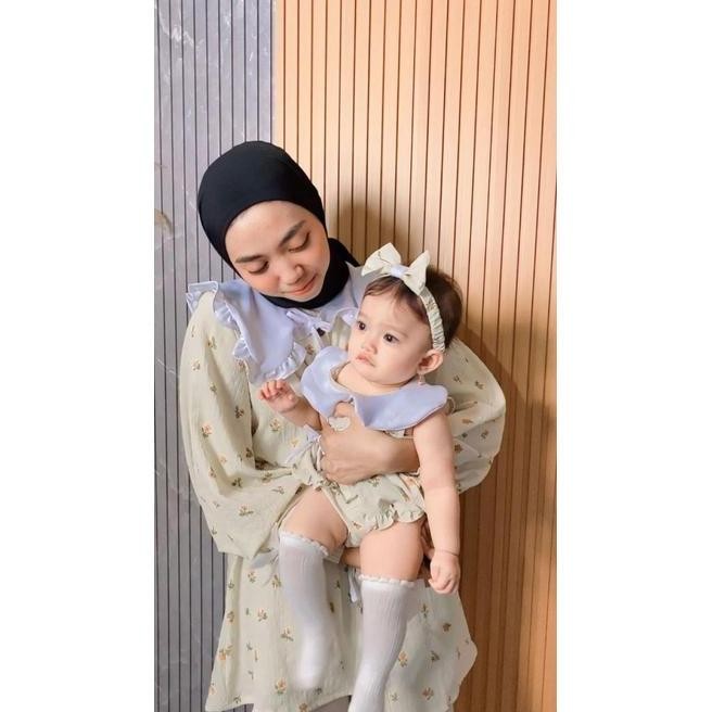 Couple Mom & Kids Mika Romper Bayi Dan Tunik Busui Baju Kembaran Ibu & Bayi Newborn By Mybee