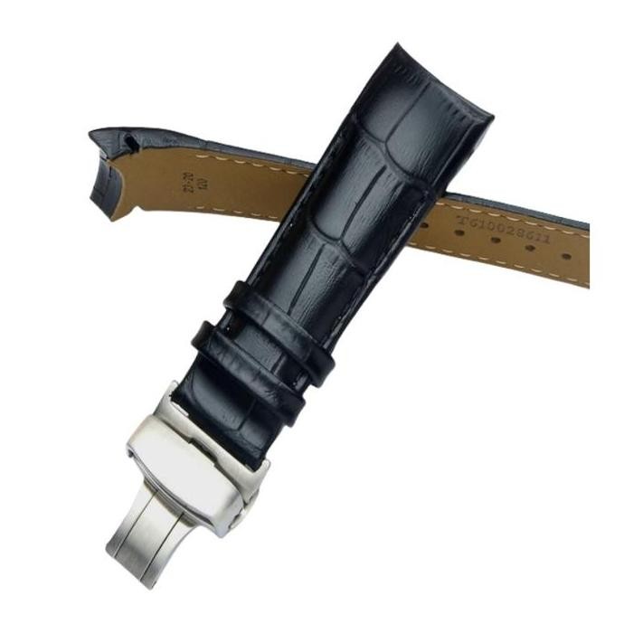 Tali Jam Kulit Curved Melengkung Untuk Jam Tissot T610028592