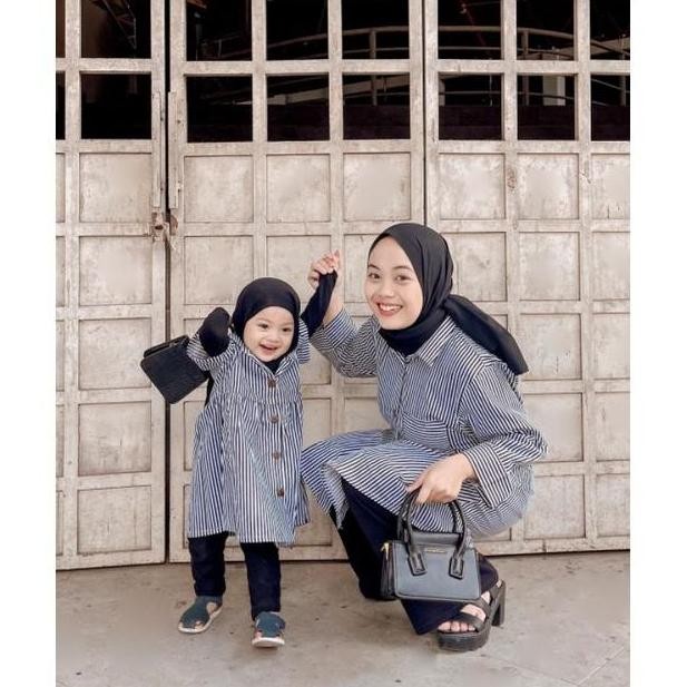 Baju Couple Ibu Dan Anak Perempuan|Tunik Couple Ibu Dan Anak|Tunik Dewasa|Dress Anak|Dress Bayi Mura