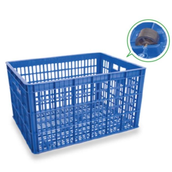 Green Leaf 2223 L Container Industri Lubang Roda Box Krat Plastik