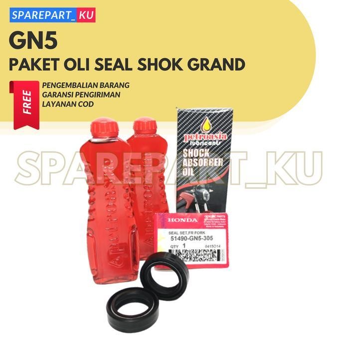 (Promo) Paket Seal Shock Depan Vario Grand Supra + Oli Sil Shok Beat Karbu Karisma Supra X 125 Revo 