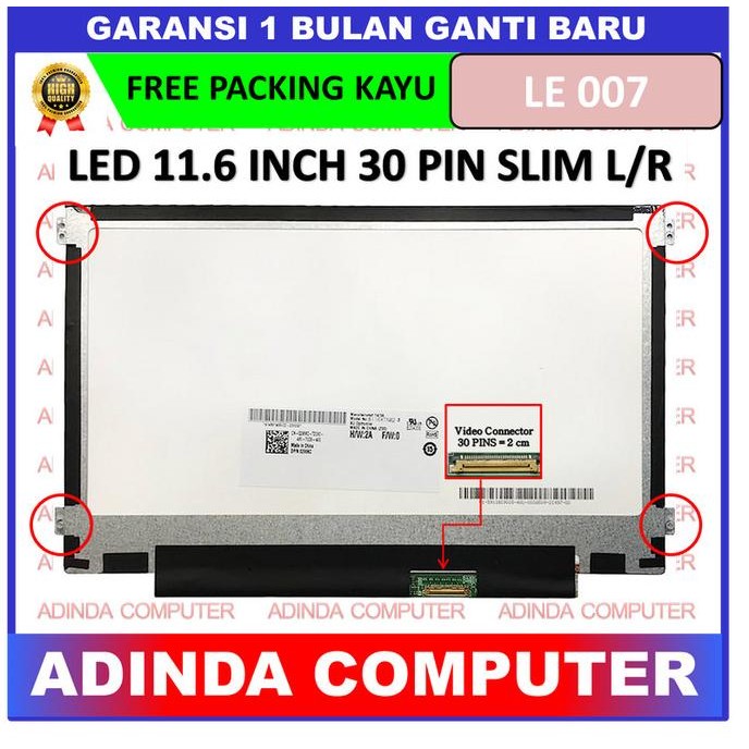 LCD LED HP PAVILION X360 11-AB128TU X360-11AB000 11.6 30 LR