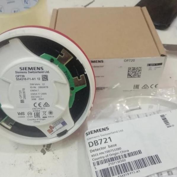 Smoke Detector Siemens Op720 Carberus Pro Base Db721