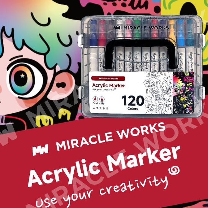 

MW SPIDOL AKRILIK DUAL TIP 12/24/36/48/60/72/96/120 WARNA - SET LENGKAP UNTUK SENI, SEKOLAH & DIY (TINTA CEPAT KERING + WARNA CERAH) PERALATAN SEKOLAN SPIDOL TERBARU ASLI 100% ORIGINAL OFFICIAL MODERN GARANSI BRAND TERLARIS DISKON GROSIR COD TREND 2025