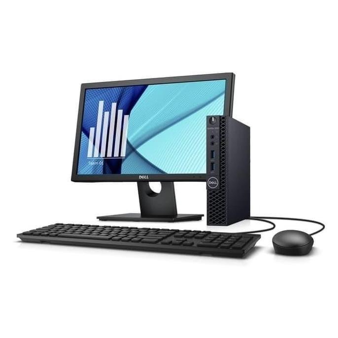 PC Desktop DELL Optiplex 3070 Micro - i5-9500 4GB 1TB+128GB 22"