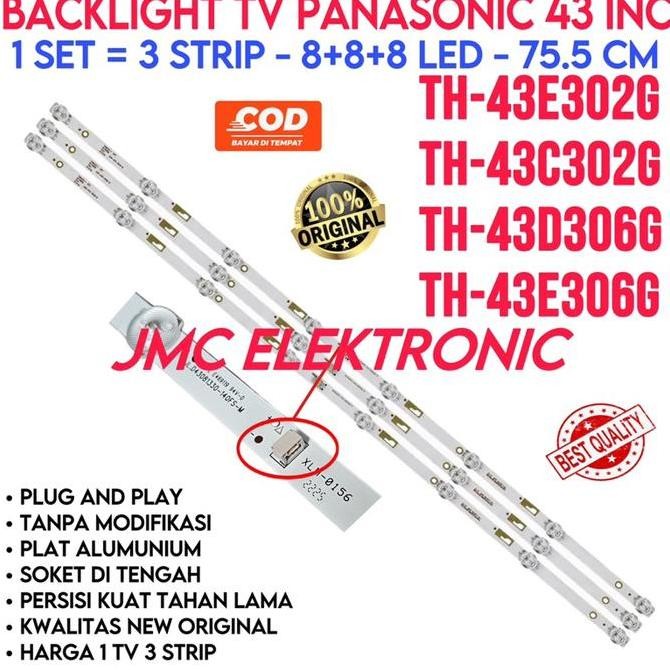 Tersedia BACKLIGHT TV LED PANASONIC 43 INC TH 43E306G 43E302G 43C302G 43D306G 43E306G 43C302 43E302G