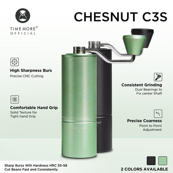 Timemore Chestnut C3S Coffee Grinder| Penggiling Biji Kopi Portable