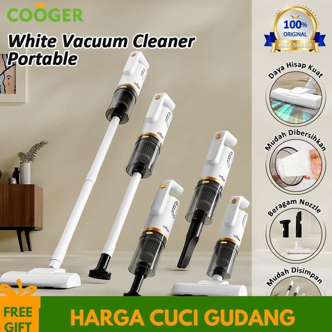 Cooger Vacuum Cleaner Mini Portable Wireless Penyedot Debu Serbaguna