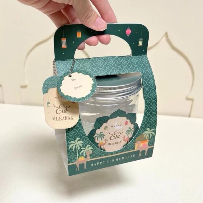 

ready stock 10 Set Box Jinjing Luna Toples 400 600 800ml Box Kotak Kue Idul Fitri Lebaran