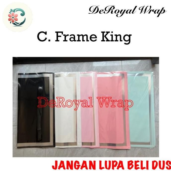 

baru 20 Lembar Cellophane Frame Bening / Cellophane Frame King / Kertas Bunga / Wrap Bunga / Cellophane paper / wraping paper