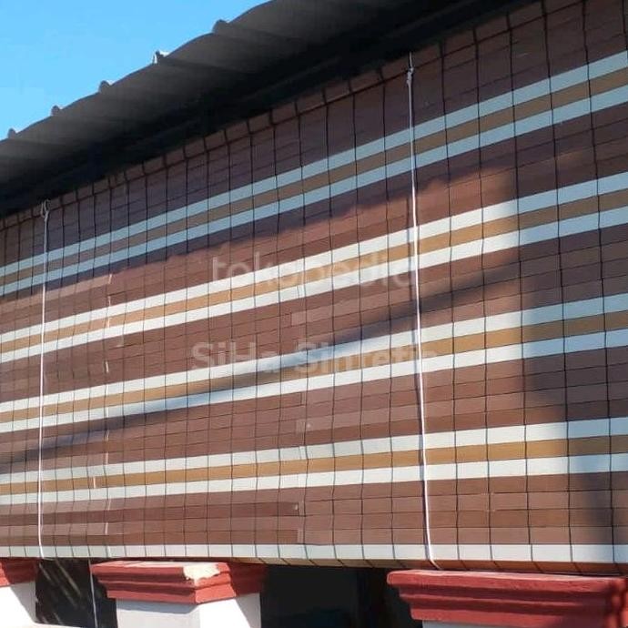 krey tirai gulung outdoor penahan panas & hujan PVC,Fiber 22m murah