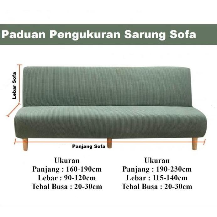 Sarung Sofa Bed Polos /Penutup Sofa Polos Elastic murah
