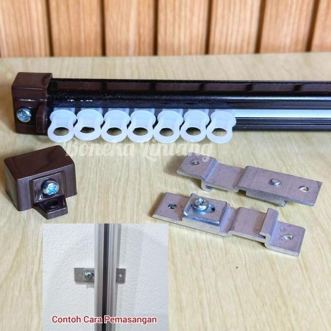 Rel gorden plafond - Rel Hordeng Plafon Atas - Batang Gorden Nempel Plafon - Rel Alkan Plavon murah