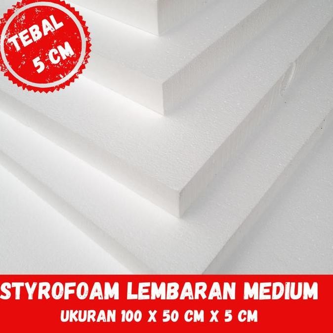 

baru papan styrofoam / sterofoam lembaran medium 5 cm