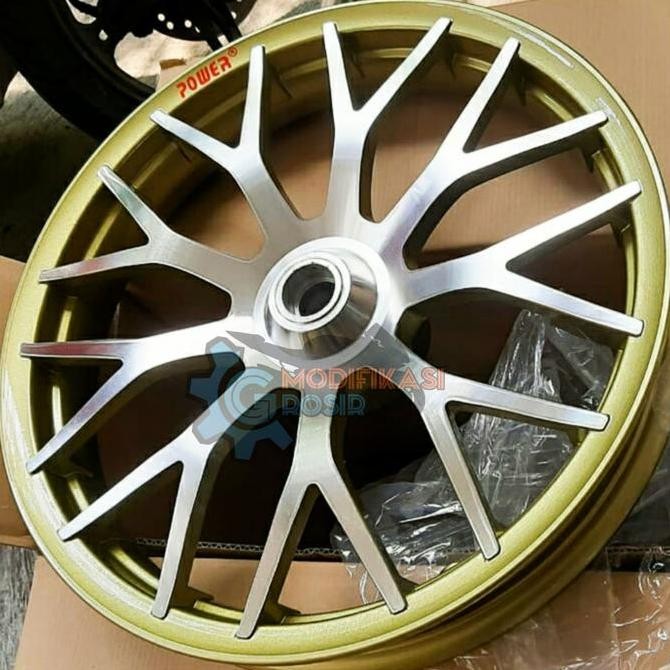 Velg Racing Tapak Lebar Power Vario Beat Scoopy Evo Bronze / Chrome