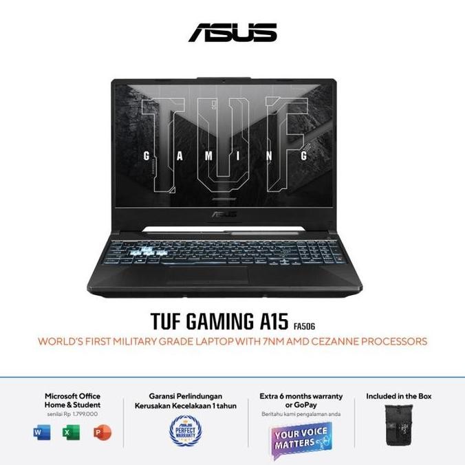 ASUS TUF Gaming A15 FA506NFR Ryzen 7-7435HS RTX2050 512GB 15.6" FHD 144Hz W11 OHS