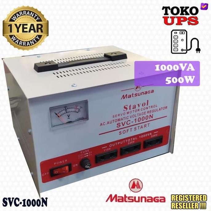 Stabilizer Matsunaga 1000VA SVC-1000N SVC1000N