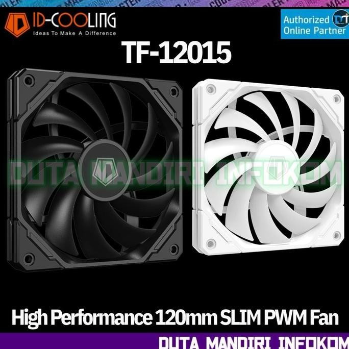 ID Cooling TF-12015-K I TF-12015-W - 120mm SLIM PWM Gaming Fan Case