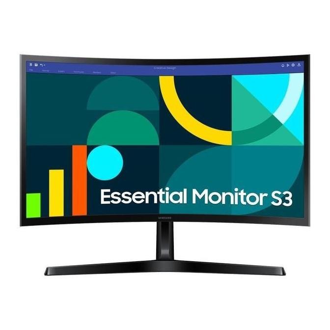Monitor Led Samsung S24D366 Curve - 24 Inch PC Komputer - PLS VGA HDMI