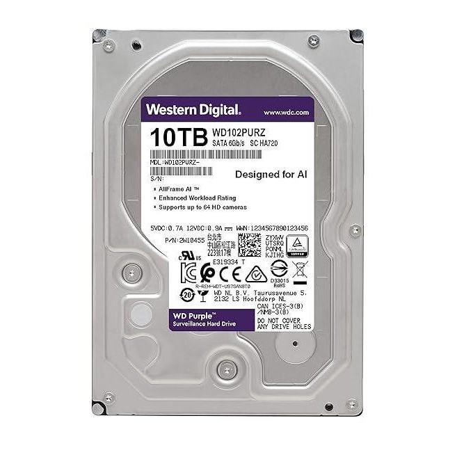 HARDISK WD PURPLE 10TB/8TB/6TB/4TB Internal