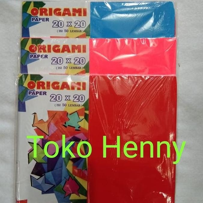 

baru KERTAS ORIGAMI ASTURO 20X20 isi 50 lbr