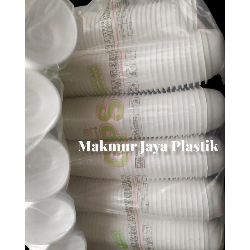 baru STYROFOAM MANGKOK KECIL / STEROFOAM BAKSO SIOMAY BULAT ISI 300 PC