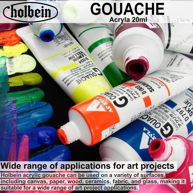 

ready Holbein Acryla Gouache 20ml (Primary & Metallic Colors)
