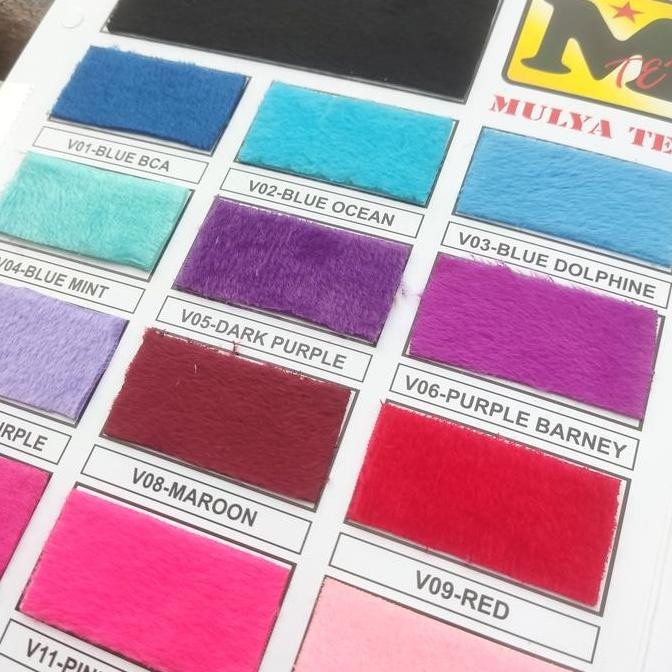 Kain Velboa / Bahan Bulu Boneka Halus Lembut (Bantal, Selimut, Sofa) murah