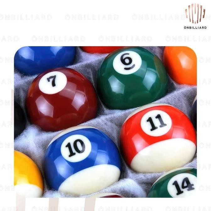 Murah Nobrand Bola Billiard Ball Set 57.2Mm Black White Bola Billiard Meja 7 8 9 Ft Feet 2 1/4" 57,2