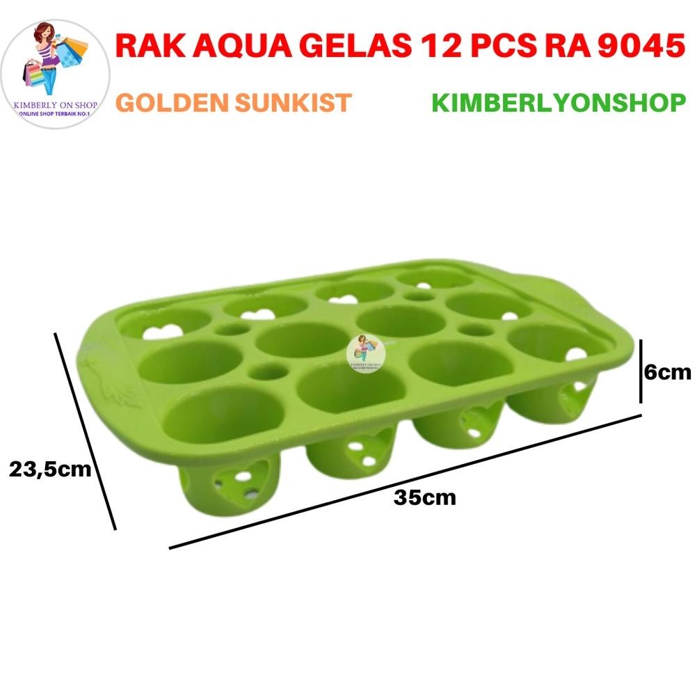 Rak Aqua Gelas Keranjang Aqua Plastik Rak Minuman Golden Sunkist Baru