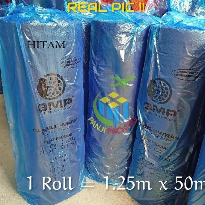 

ready stock BUBBLE WRAP GMP HITAM 1 ROLL BUBBLEWRAP PANJI PACKING BANDUNG